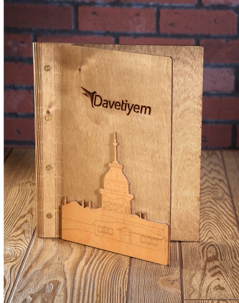 Ahşap Menü (AHS-000161)